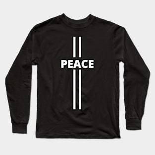 Peace pinstripes Long Sleeve T-Shirt